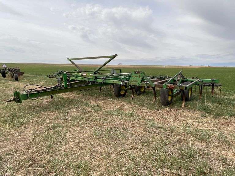 John Deere 610 Chisel with Gates 3 Bar Harrows