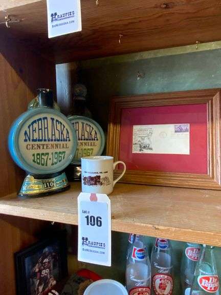 2 - Jim Beam Nebraska Centennial Decanters & More.
