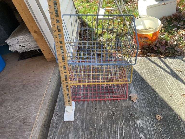 Three stacking baskets