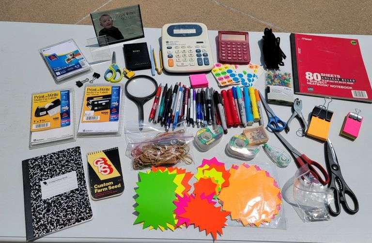 Large Grouping Of Office/Garage Sale Items Legacy Auction Company