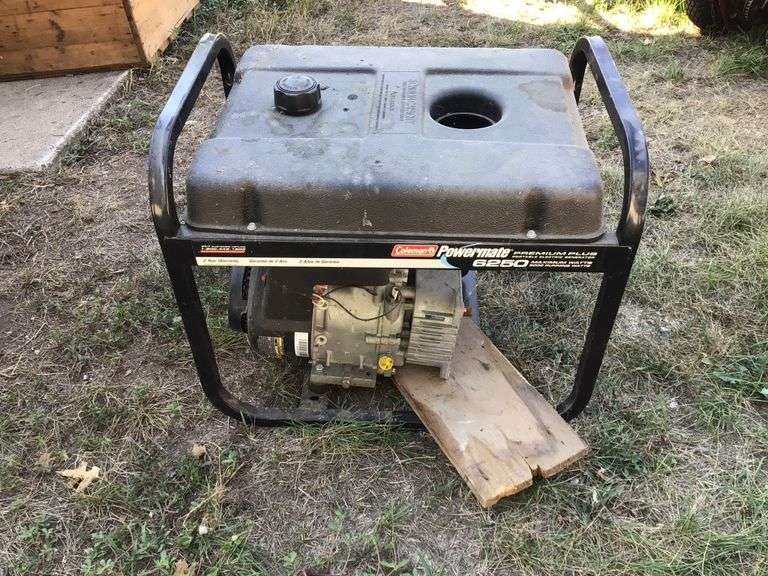 Coleman powermate generator, motor runs, as is