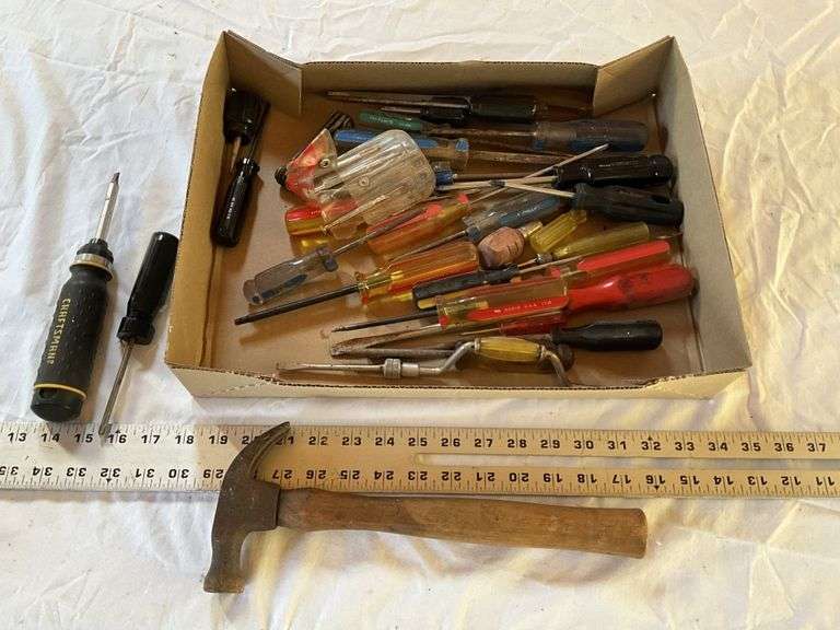 Screwdrivers and hammer