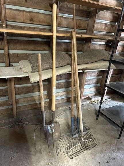 rakes, shovel, fork