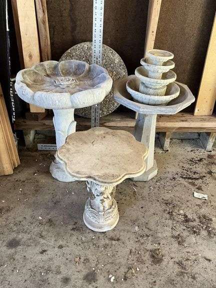 Bird baths etc.