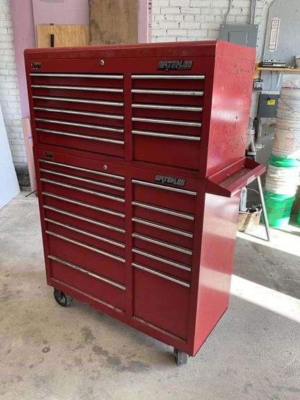 Waterloo traxx series toolbox 45" x 60" x 18" no key!