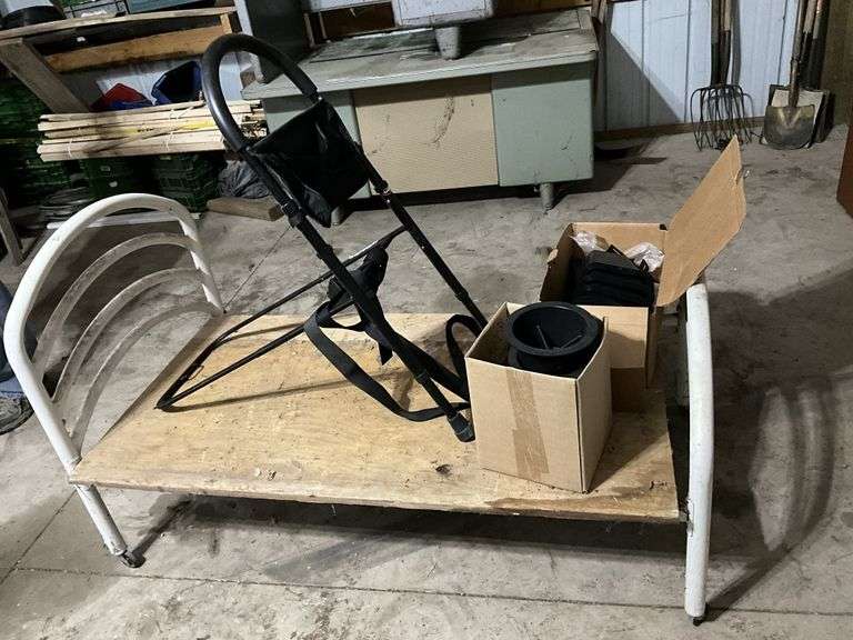 Youth bed, bed risers, handicap bed rail - Legacy Auction Company