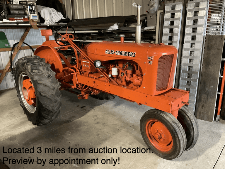 *Read Description* Allis Chalmers WD 45 tractor, sn: 172380, 1953 or 1954