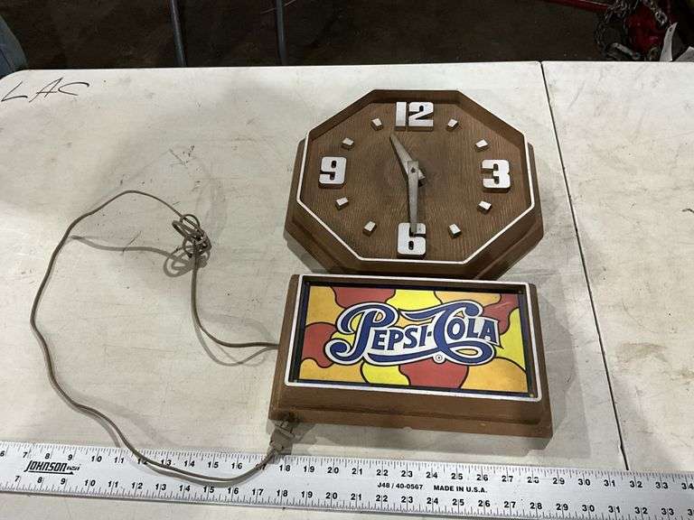 Pepsi-Cola clock, untested