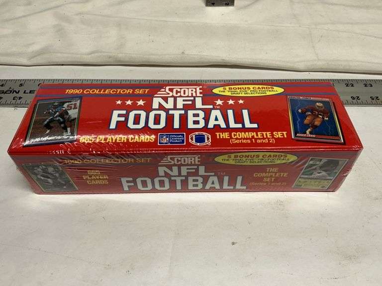 1990 score NFL football set, sealed
