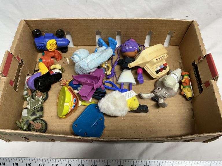 Assorted plastic toys
