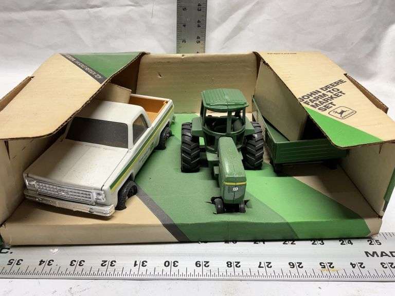 John Deere cotton picker and Farm to Market set