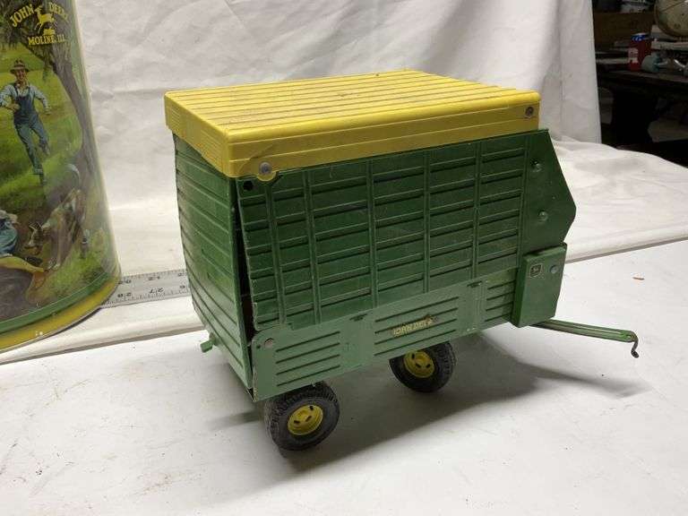 John Deere stickers, tin, credit union bank &