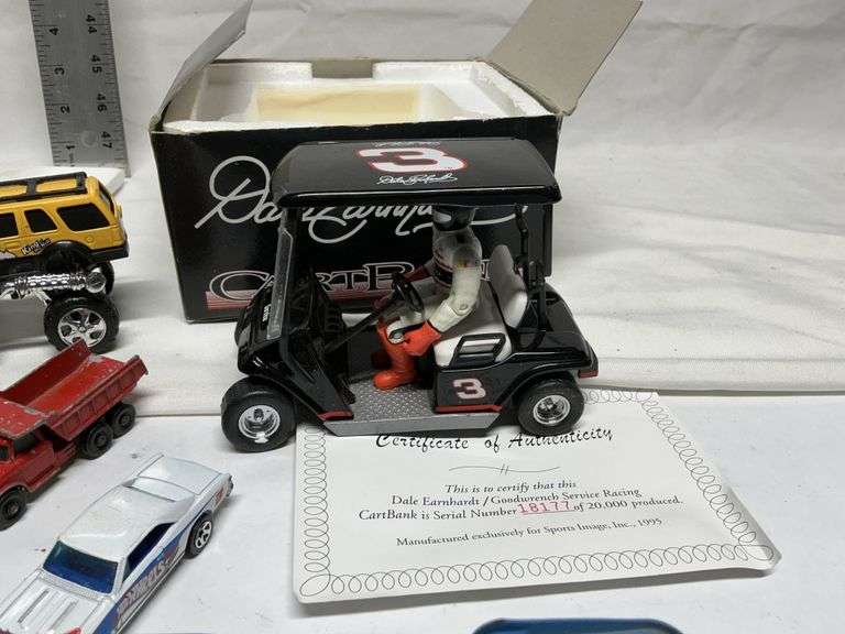 Dale Earnhardt golf cart, Tonka Jeep,