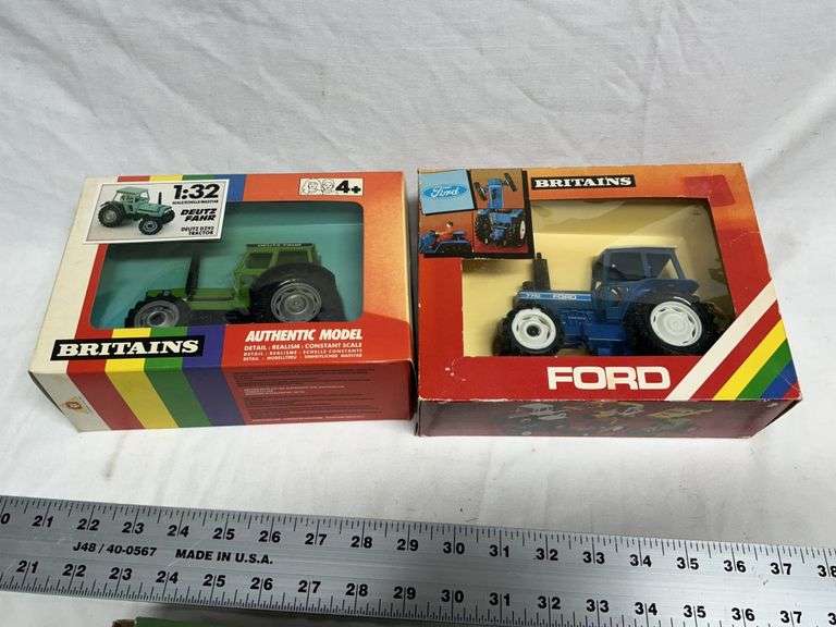 706 tour bus and Ford 710 tractor