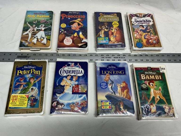 Walt Disney VHS tapes