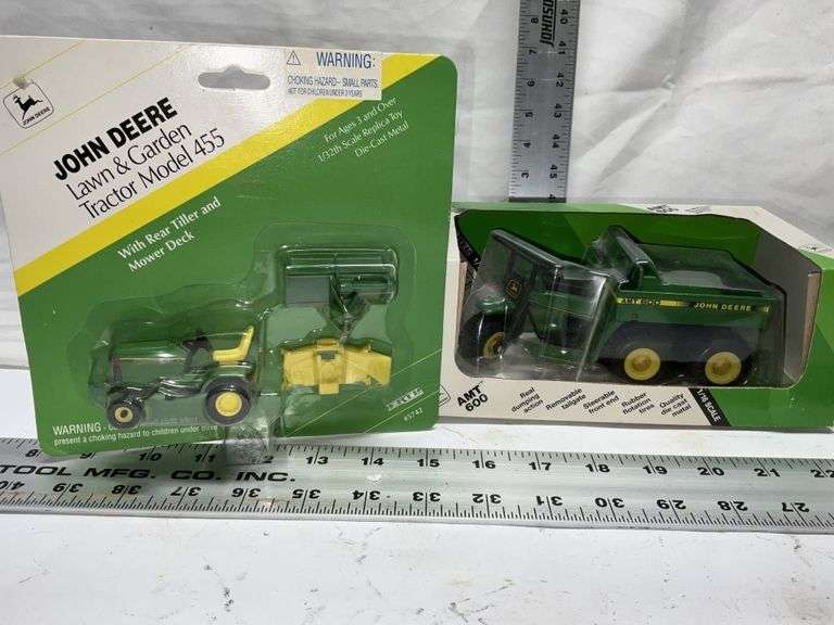 John Deere garden tractor and AMT 600