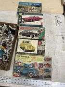 Vintage plastic car models