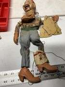 Antique Howdy Doody puppet and action figures