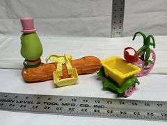 1982 Strawberry Shortcake tricycle and worm.