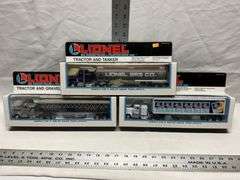 Lionel tractor and tanker, truck,