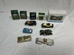 Hallmark cars and Christmas tree ornaments