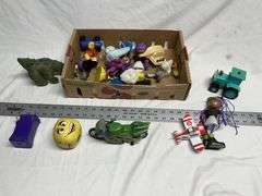 Assorted plastic toys