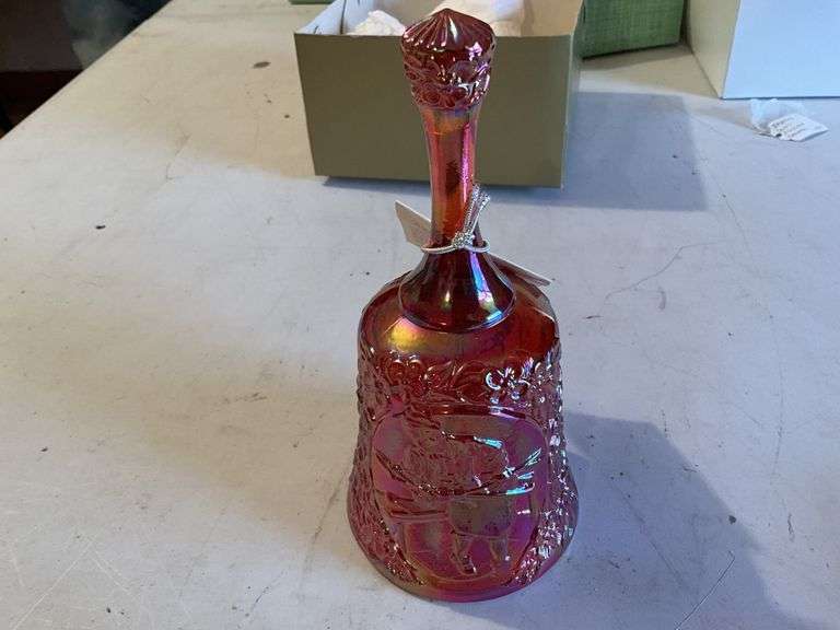 Fenton carnival glass craftsman bell