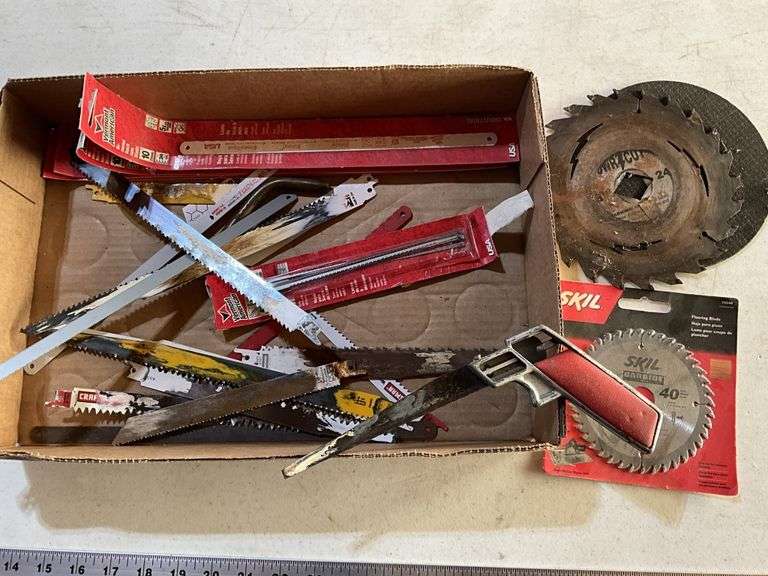 Hack saw & sawzall blades, etc Legacy Auction Company