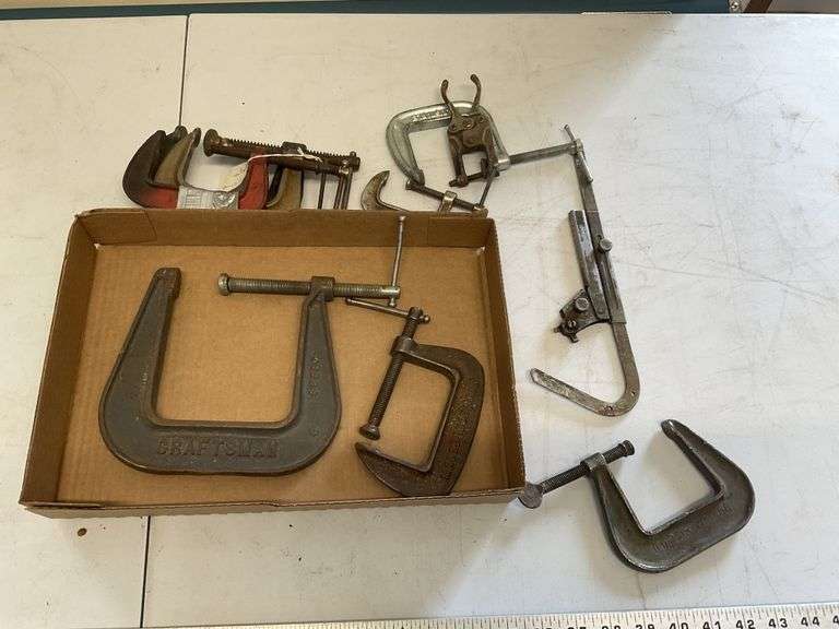 Assorted C clamps