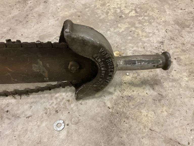 Von Ruden manufacturing company Vintage two man - Legacy Auction Company