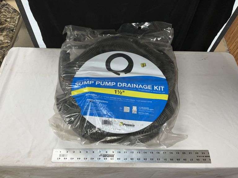 Heavy duty sump pump drainage kit, 1 1\2” - Legacy Auction Company