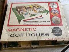 Magnetic Doll House, and Vintage game board - Legacy Auction Company