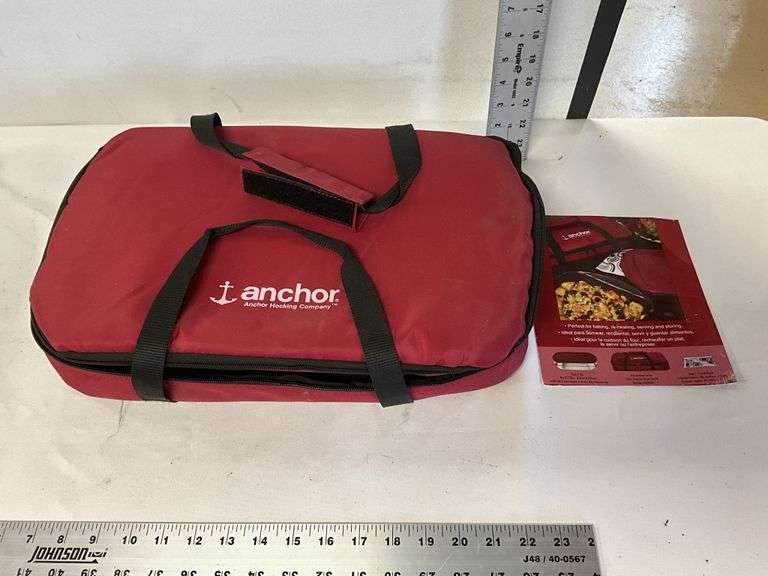 Anchor Hocking food carrier Legacy Auction Company