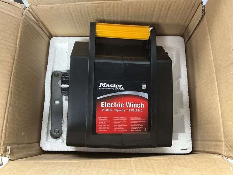 MasterLock portable electric winch 12v