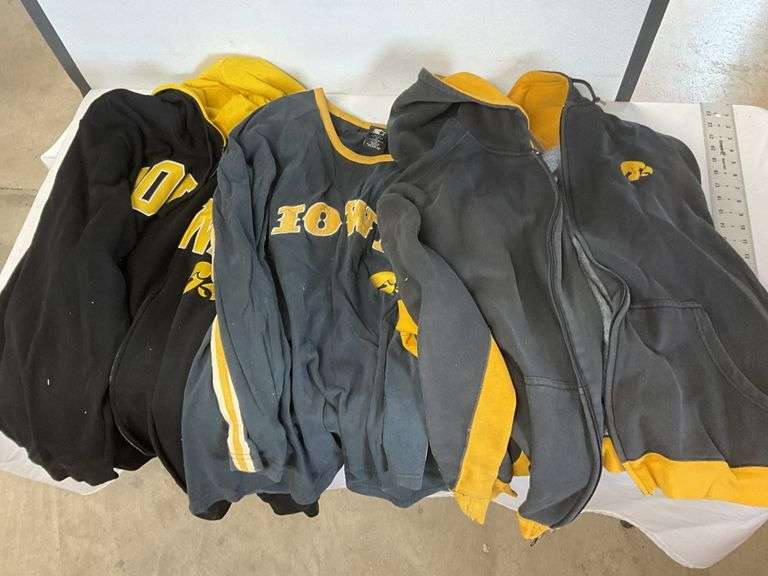Hawkeye sweatshirts xl & 3X, couple of holes