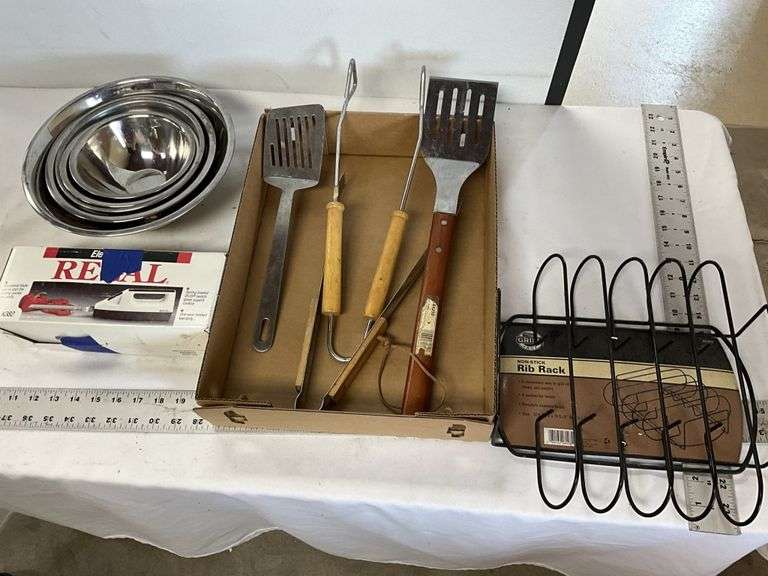 Electric knife, SS bowls(lightweight), grilling