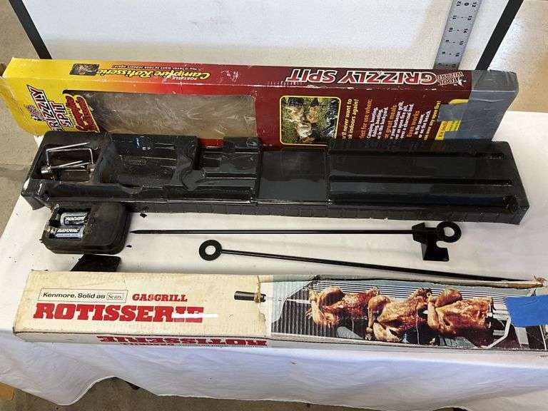 Grizzly Spit & Sears rotisseries.  1 battery