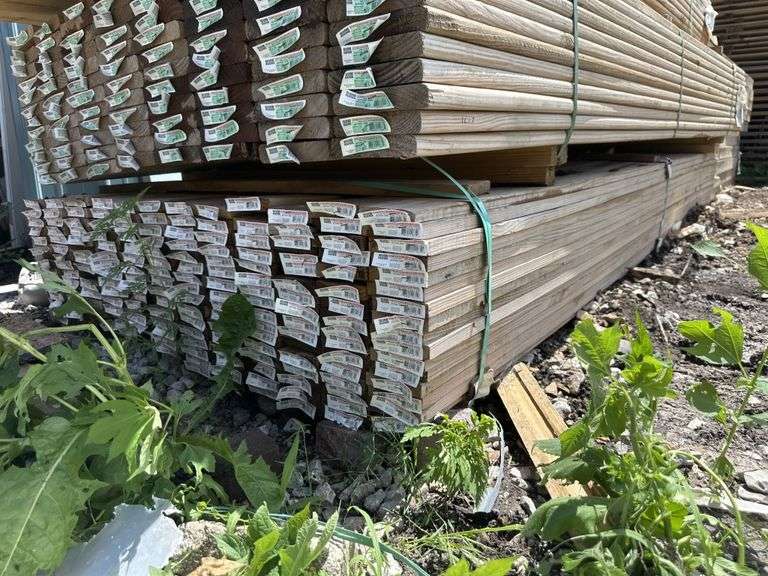 180 Treated 1" x 4" x 10' boards