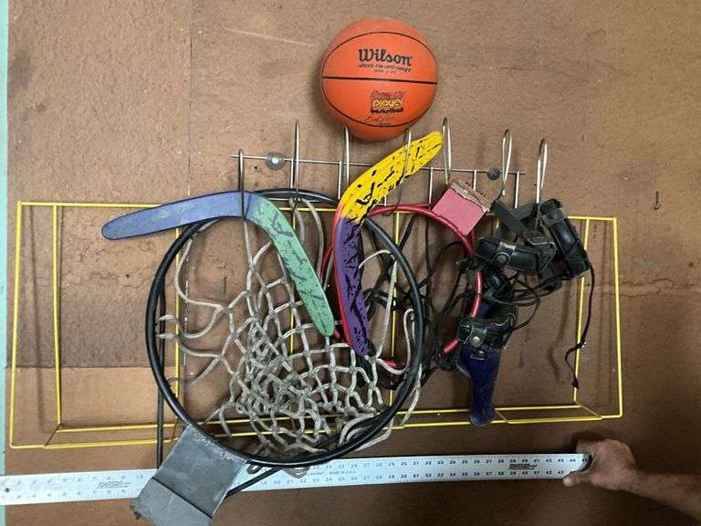 Basketball hoops, basketball, etc.