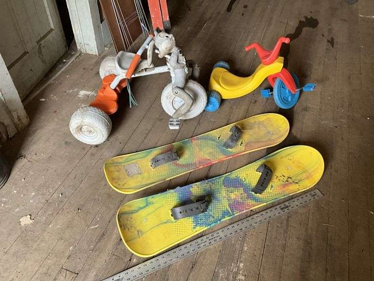 3 wheelers, snow boards-Bugs