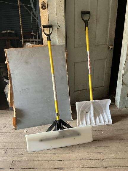 2 snow shovels