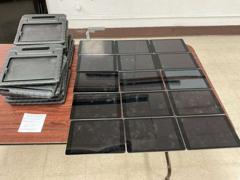 15 iPads and cases. No chargers
