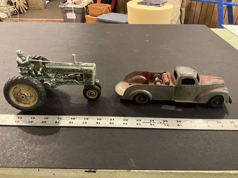 Tractor and Hubley truck
