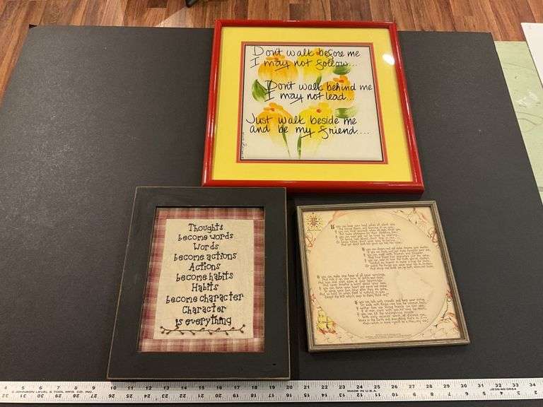 3 wall hangings