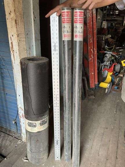 Asphalt felt and insect screen