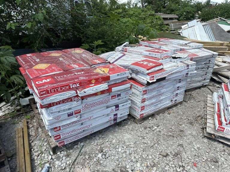 90+ Bundles Of Pewter Gray Shingles and ridgecap