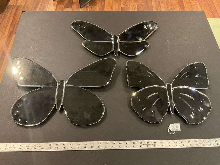 Set of 3 butterfly mirrors from Pottery Barn