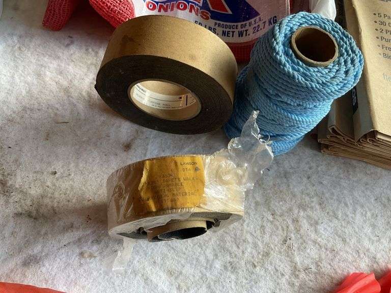 Lawn and leaf bags, marker flags rope, etc.