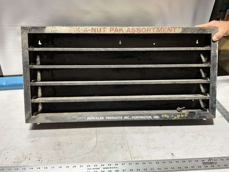PikaNut Pak assortment display shelf Legacy Auction Company
