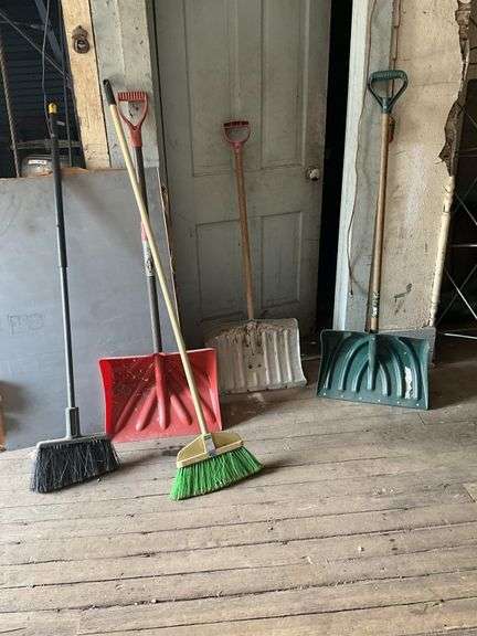 Shovels, brooms